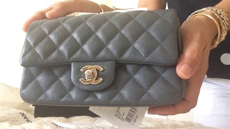 gray chanel mini|More.